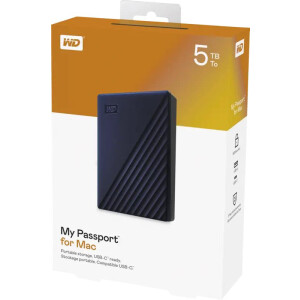 Western Digital WD My Passport for Mac 5TB Festplatten Blau