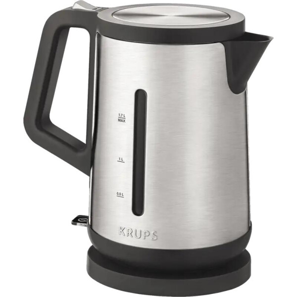 Krups BW442D Wasserkocher Edelstahl-Schwarz