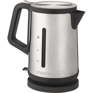 Krups BW442D Wasserkocher Edelstahl-Schwarz