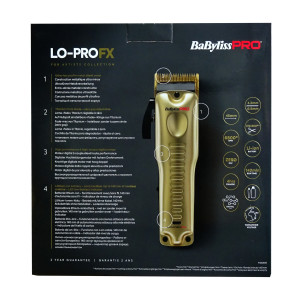 BaByliss PRO FX825GE LOPROFX GOLD Clipper Netz/Akku Haarschneider