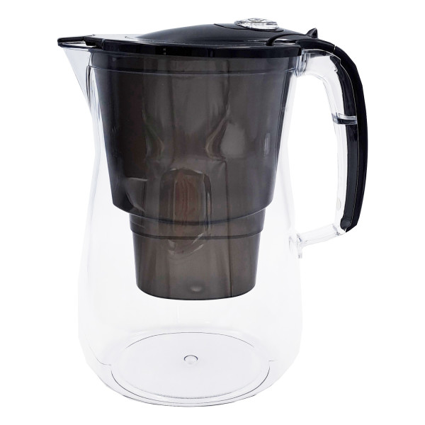AQUAPHOR Onyx Wasserfilter SET 2,8 l inkl. 3 Filterkartuschen MAXFOR+ MG B25 Farbe: Schwarz