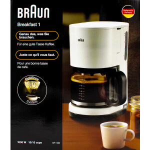 Braun KF1100WH Breakfast1 Kaffeemaschine weiß