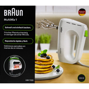 Braun HM1100WH MultiMix1 Handmixer nur mit Schneebesen...