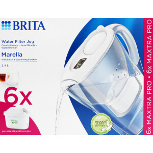 Brita Marella Cool Wasserfilter 2,4 L weiß inkl. 6x...