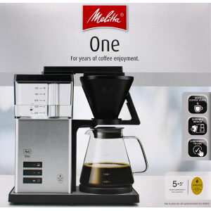 Melitta 1031-02 ONE Glas-Kaffeemaschine schwarz 10 Tassen