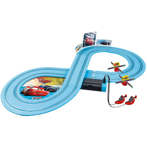 Carrera 20063038 - FIRST Disney·Pixar Cars - Power Duell Rennbahn inkl. 4 Batterien