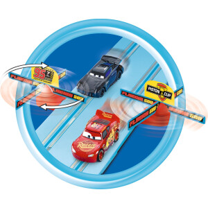 Carrera 20063038 - FIRST Disney·Pixar Cars - Power Duell Rennbahn inkl. 4 Batterien