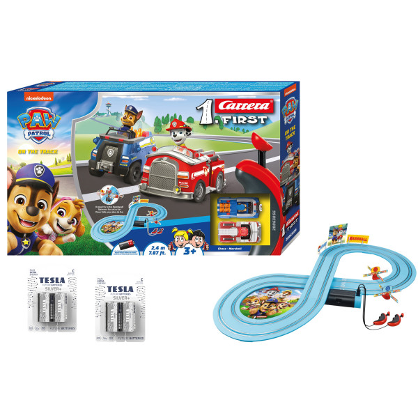 Carrera 20063056 - FIRST PAW PATROL - On the Track Neue Version inkl. 4 Batterien