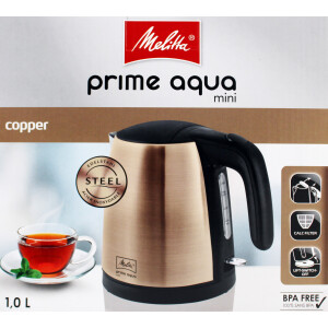Melitta 1018-05 Prime Aqua Mini Edelstahl Wasserkocher