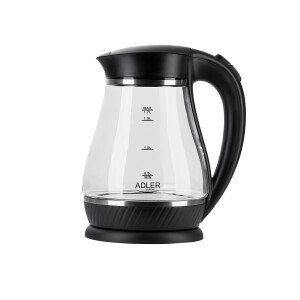 Adler AD 1274b Glas-Wasserkocher 1.7L schwarz