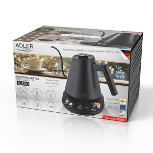 Adler AD 1349 Wasserkocher 1 L mit langem Ausguss undTemperatureinstellung