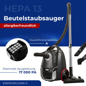 Adler AD 7054 Beutelstaubsauger allergikerfreundlich Classic