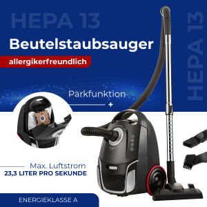 Adler AD 7054 Beutelstaubsauger allergikerfreundlich Classic