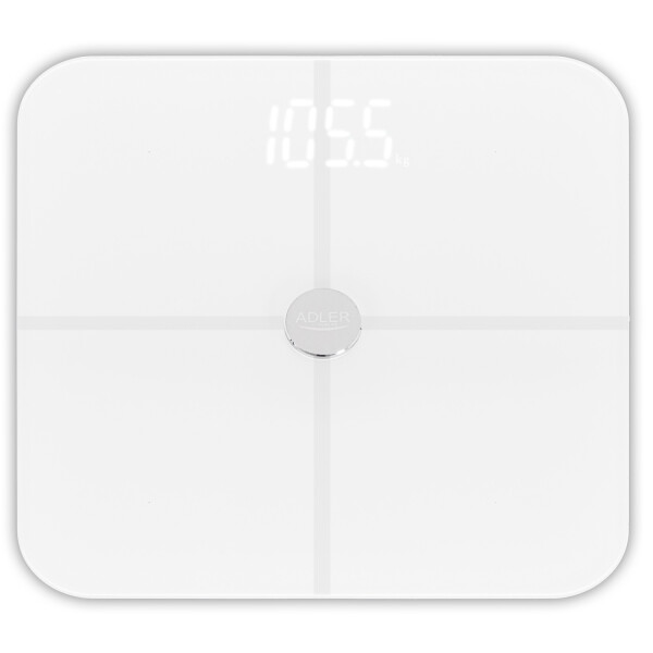 Adler AD 8187 Personenwaage  Smart mit App Bluetooth weiß