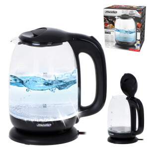 Mesko MS 1302 Glas-Wasserkocher 1,7 L 2200W schwarz
