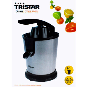 Tristar CP-3002 Zitruspresse Edelstahl/schwarz