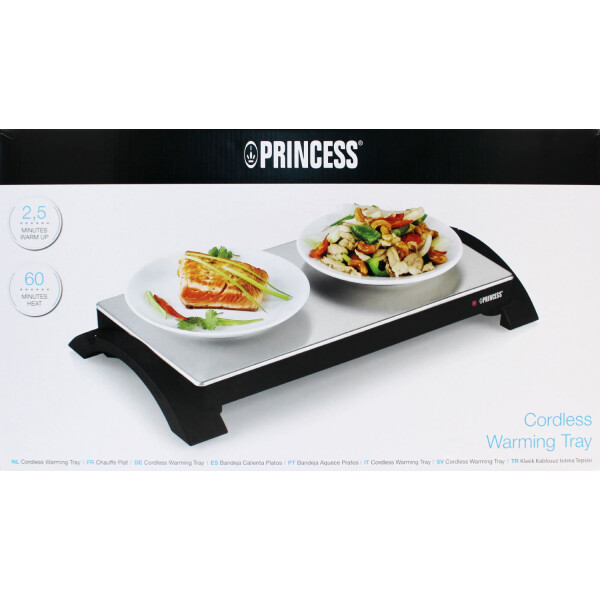 Princess 312295 Kabellose Warmhalteplatte 8 Min. Aufheizzeit