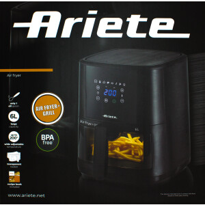 Ariete 4626 Airy Fryer Heißluftfriteuse 6L mit transparenten Korb