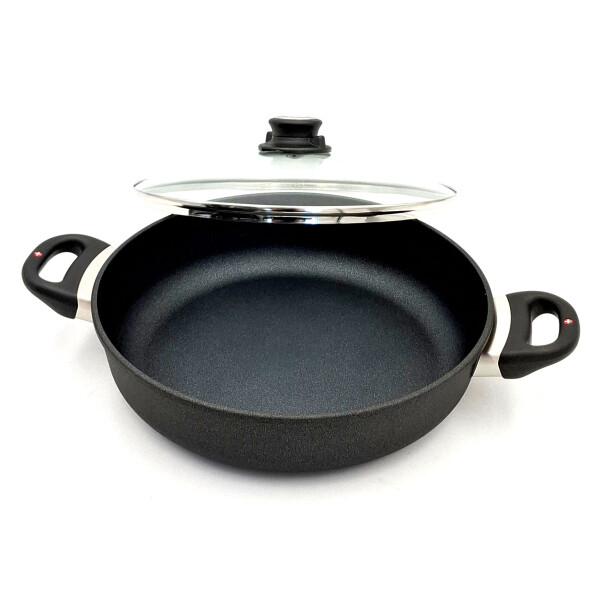 Swiss Diamond XD6628IC Antihaft-Schmorpfanne mit Glasdeckel 28cm 3,5L