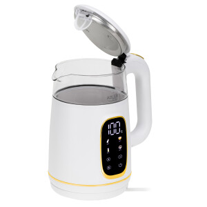 Adler AD 1305wg Wasserkocher 1,7L mit Temperatureinstellung weiß/gold