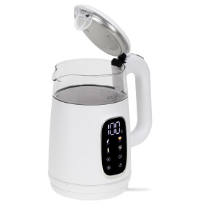 Adler AD 1305ws Wasserkocher 1,7L mit Temperatureinstellung weiß / silber