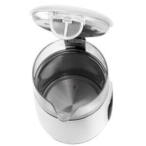 Adler AD 1305ws Wasserkocher 1,7L mit Temperatureinstellung weiß / silber
