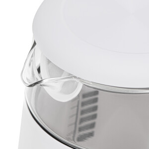 Adler AD 1305ws Wasserkocher 1,7L mit Temperatureinstellung weiß / silber