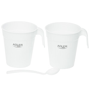 Adler AD 1381 Reise-Wasserkocher 0,5L weiß 750-900 W