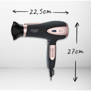 Adler AD 2248b Haartrockner mit Diffusor 2400W schwarz
