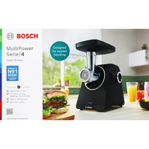 Bosch MFWS450B Serie4 MultiPower Fleischwolf 1900W schwarz
