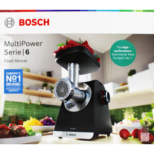 Bosch MFWS650B Serie6 MultiPower Fleischwolf 2100W schwarz