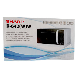 Sharp R-642 WW Mikrowelle weiß 20L, 800W