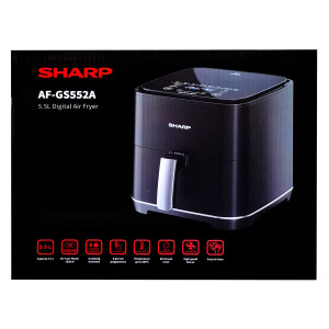Sharp AF-GS552AE-B Heißluft-Fritteuse schwarz 1650W