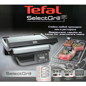 Tefal GC740B30 SelectGrill Kontaktgrill 2000W silber/schwarz