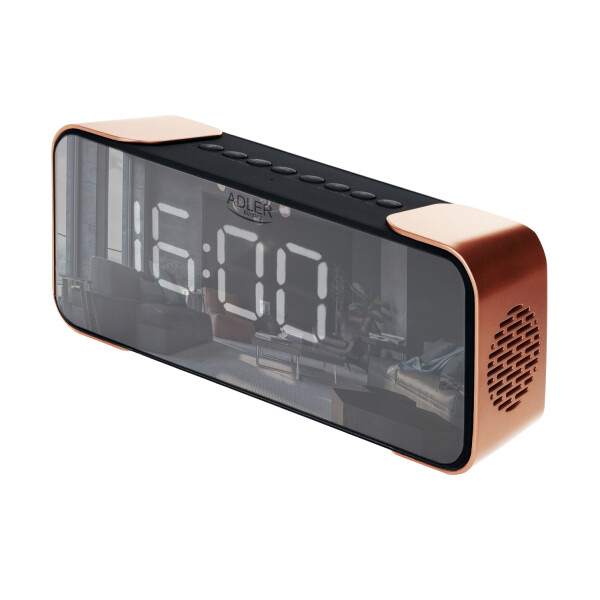 Adler AD 1190cr Radiowecker Bluetooth Schwarz/Kupfer