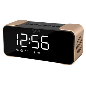 Adler AD 1190cr Radiowecker Bluetooth Schwarz/Kupfer