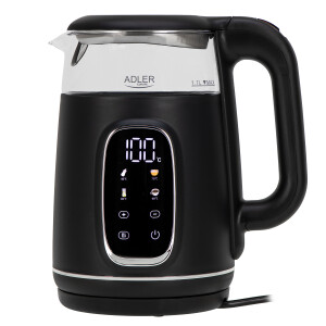 Adler AD 1305bs Wasserkocher Glas, LED-Anzeige,...