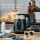Adler AD 1305bs Wasserkocher Glas, LED-Anzeige, Temperaturreglung, 1,7L schwarz/silber 2200W