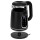 Adler AD 1305bs Wasserkocher Glas, LED-Anzeige, Temperaturreglung, 1,7L schwarz/silber 2200W