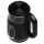Adler AD 1305bs Wasserkocher Glas, LED-Anzeige, Temperaturreglung, 1,7L schwarz/silber 2200W