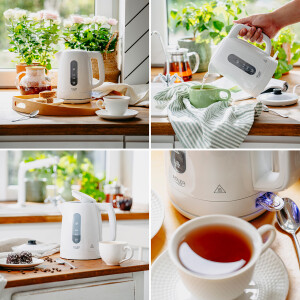 Adler AD 1380w Wasserkocher 1,0L weiß, 2200W