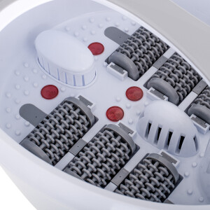 Adler AD 2177 Fußmassagegerät, 5,6L, 6 Akupressur-Rollen, Sprudel-, Vibrations- und Wärmemassage
