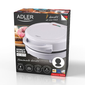 Adler AD 3075 Donut-Hersteller für 7 Donuts weiß 1500W