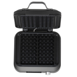 Adler AD 3087 Waffeleisen mit LED-Anzeige für 2 Waffeln, schwarz, 1500W