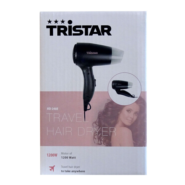 Tristar HD-2460 klappbarer Reise-Fön schwarz 1200W