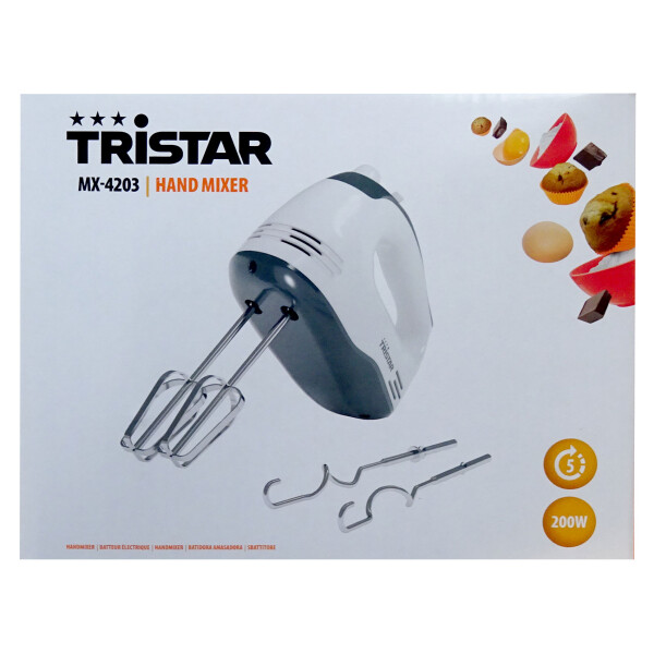 Tristar MX-4203 Handmixer weiß/grau 200W