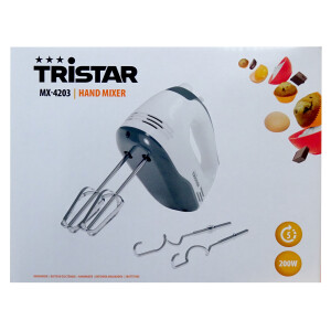 Tristar MX-4203 Handmixer weiß/grau 200W