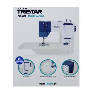 Tristar SM-6005 Nähmaschine, 38 integrierte...
