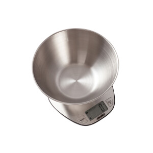 Mesko MS 3152 Küchenwaage mit Schüssel bis 5kg Edelstahl