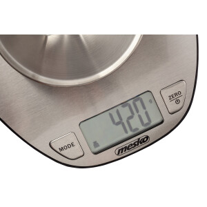 Mesko MS 3152 Küchenwaage mit Schüssel bis 5kg Edelstahl